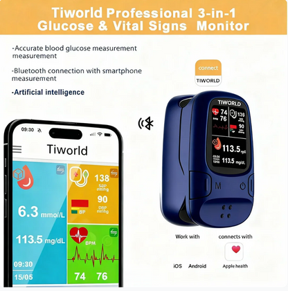 Tiworld™ Develops Newly Launched Non-Invasive Smart Glucose Meter 🔥made in the USA🔥🔥Limited stock available!🔥