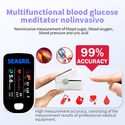 SEAGRIL® Advanced Non-Invasive GlucoseMonitor-99.9% Accuracy + Exclusive Gift ✅TGA Approved