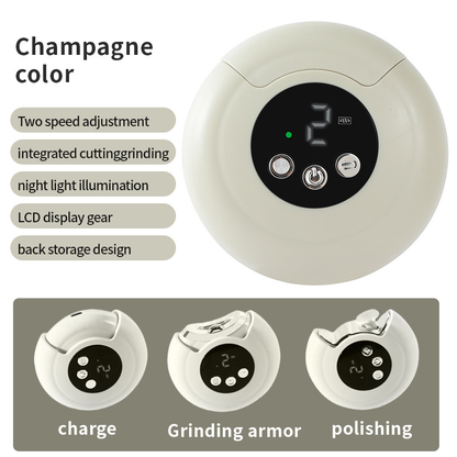 🎁 Perfect for All Ages  60%OFF👵Best gift👶 3-in-1 Automatic Electric Nail Clipper with Polishing [Safe & Convenient]